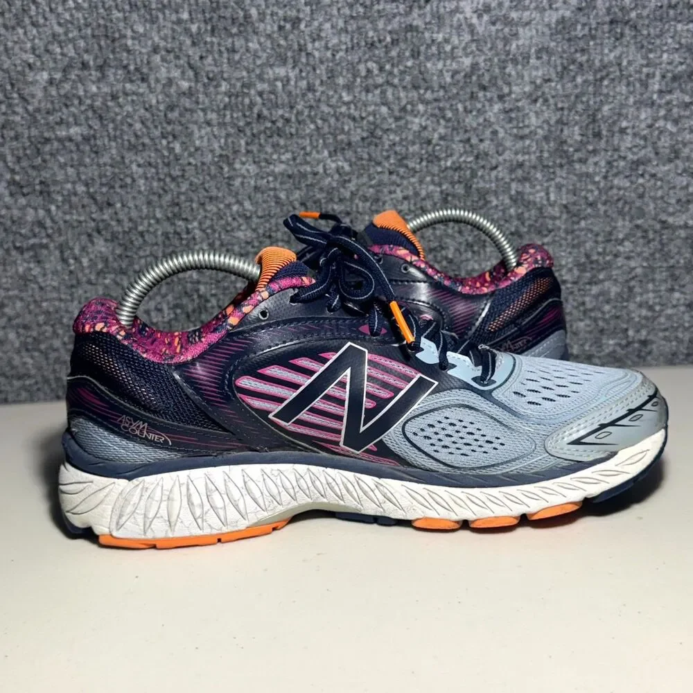 New Balance 860v7 Sneakers  Running Shoes Blue Pink No Insoles Women's Size 9.5